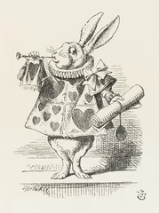 Foto op Aluminium Alice - Rabbit as Herald. Date: 1865 © Archivist
