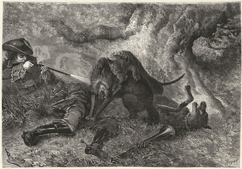 Beast - Gevaudan - 1873. Date: 1764 - 1767