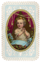 Obraz premium Valentine Girl. Date: 1872