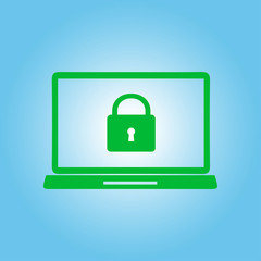 Internet security concept  icon. Identification and protection symbol.