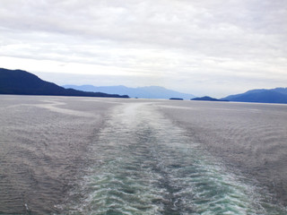 Fototapeta na wymiar view from a cruise ship