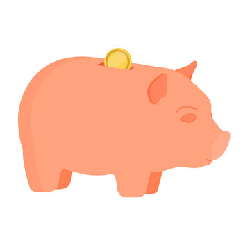 Piggy bank vector