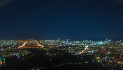 Modern Urban City At Night