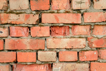 Obraz premium Brick texture with scratches and cracks