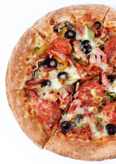 Pepperoni and Black Olives Pizza