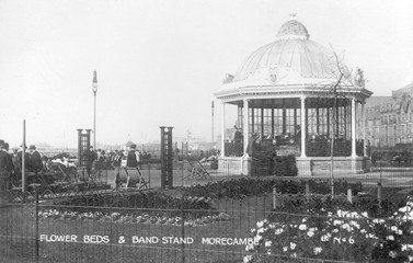 Bandstand  Morecambe. Date: circa 1910