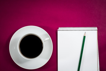 Business workspace concept. Top view.