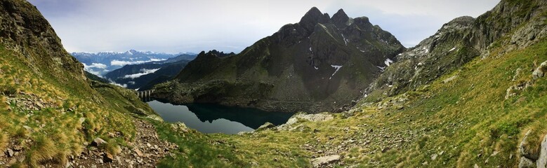 Lannscape of Inferno Lake in Italy