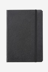 Libreta negra con goma