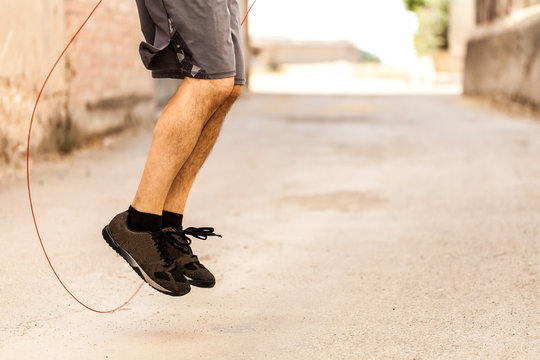 Man Jumping With Rope