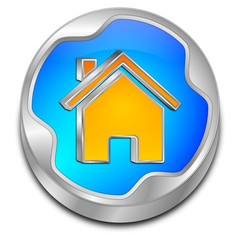 Home Button - 3D illustration