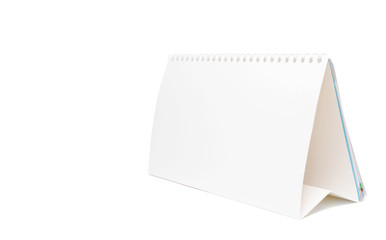  paper calendar isolated on white background