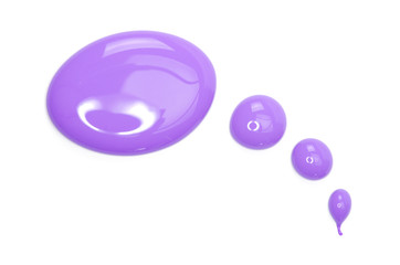 paint dripping isolated on white