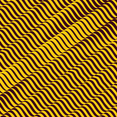 3D wavy background. Dynamic effect. Pattern with optical illusion. Vector illustration.