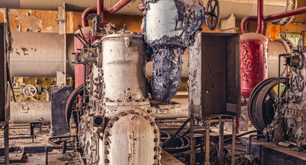 Industrial machinery abandoned