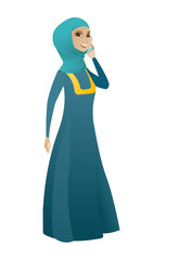 Business woman talking on a mobile phone.