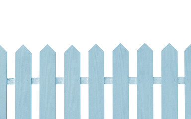 Wooden fence background isolated over white background. With clipping path.