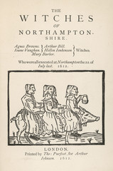 Three Northamptonshire witches. Date: 1612