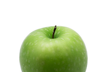 Green apple, isolated on white background.