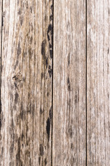 Wood plank light brown texture background.Surface eroded by time and old wood detail background.