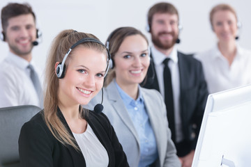 Group of telemarketers