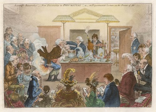Science - Gillray Satire. Date: 1802