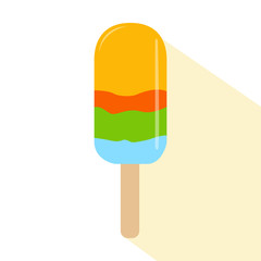 Isolated popsicle icons on a white background, Vector illustration