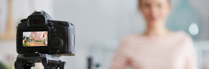 Dinner preparation caught by camera