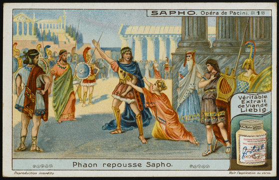 Pacini - Saffo - Liebig card. Date: 1840