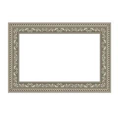 Decorative frame of silvery color