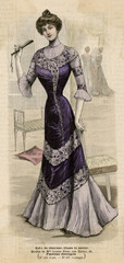 Purple Dress 1899. Date: 1899