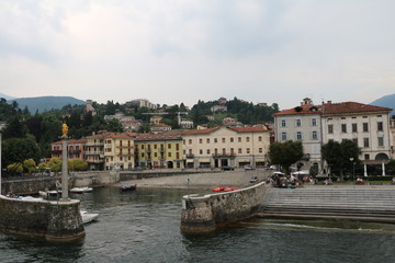 Waterfront of Luino at Lake Maggiore, Varese 