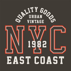 graphic design alphabet, numbers and typography for shirt and print