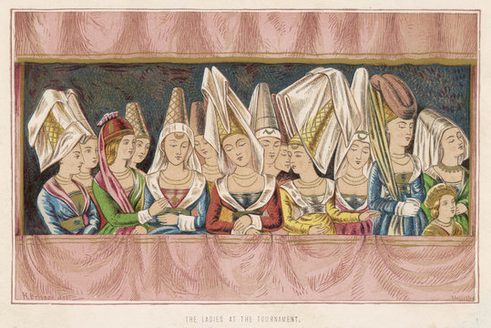 English Headdresses 15th century. Date: second half 15th century