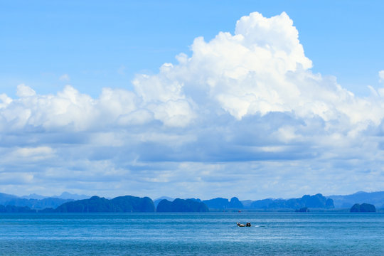 Sea view at Koh Yao Noi , Phang Nga, THAILAND.