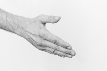 Man giving hand