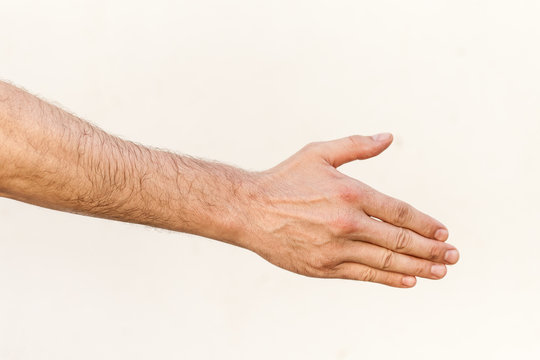 Man offering hand