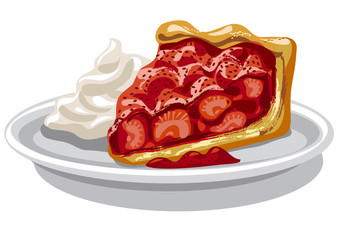 baked strawberry pie