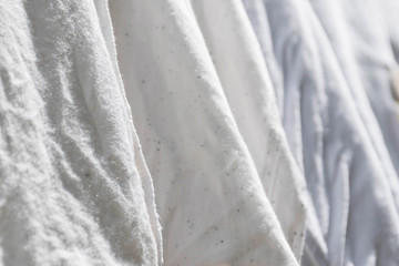 White  cloth hanging