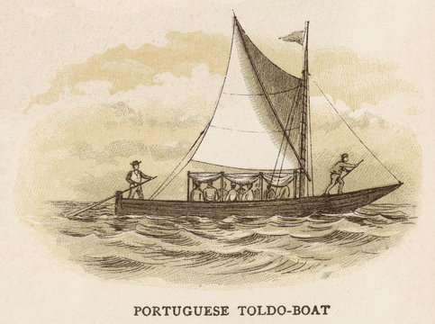 Portuguese Toldo-Boat. Date: circa 1880