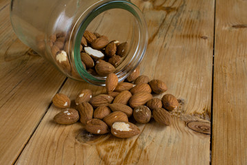 Almonds in bowl