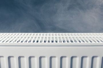 heating radiator with warm steam