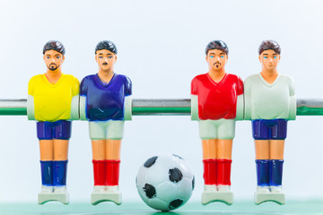 Obraz premium foosball table soccer football players sport teame