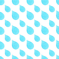 Seamless pattern with watercolor drops