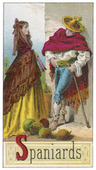Spanish Couple. Date: 1886