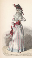 Frenchwoman 1790. Date: 1790