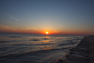 Fototapeta premium Sea sunset