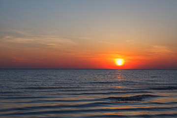 Sea sunset