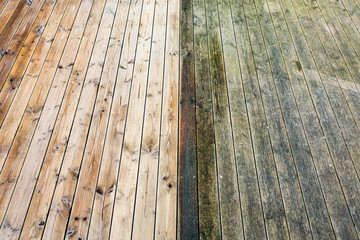 Terrasse säubern