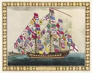 French Warship 1794. Date: 1794